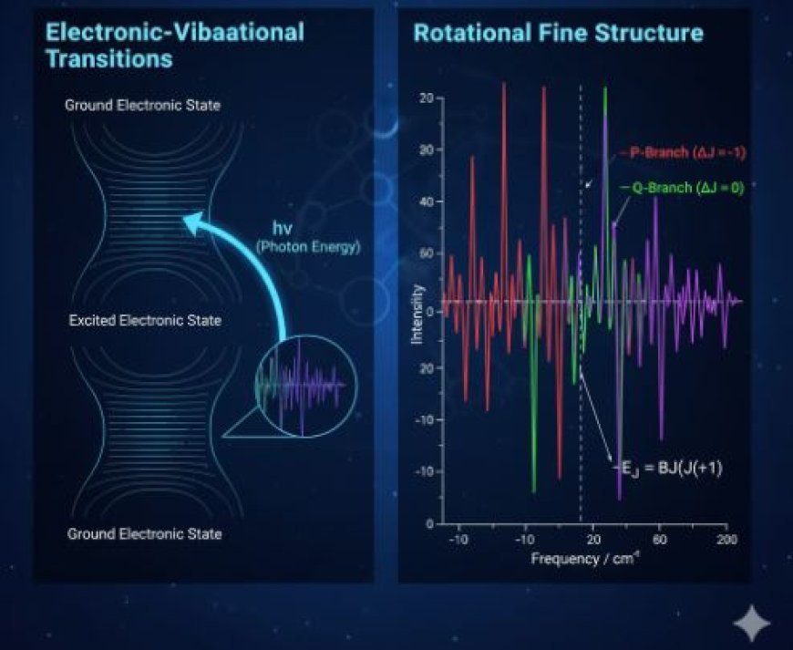 Rotational Fine Structure in Electronic-Vibrational Transitions