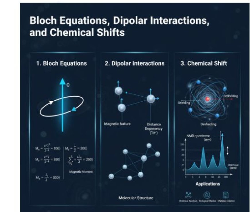 Bloch Equations, Dipolar Interactions, and Chemical Shifts