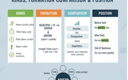 KINDS, FORMATION, COMPARISON AND POSITION OF ADVERBS