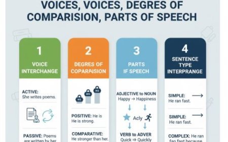 INTERCHANGE OF SENTENCES, VOICES, DEGREES OF COMPARISON, PARTS OF SPEECH