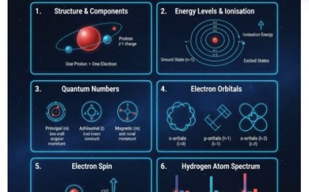 The Hydrogen Atom: Structure, Energy Levels, and Quantum Properties