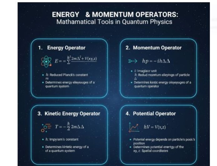 Energy and Momentum Operators in Quantum Mechanics