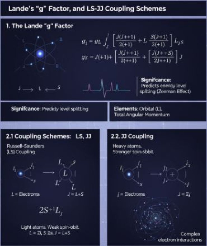 Lande's "g" Factor, LS-JJ Coupling Schemes