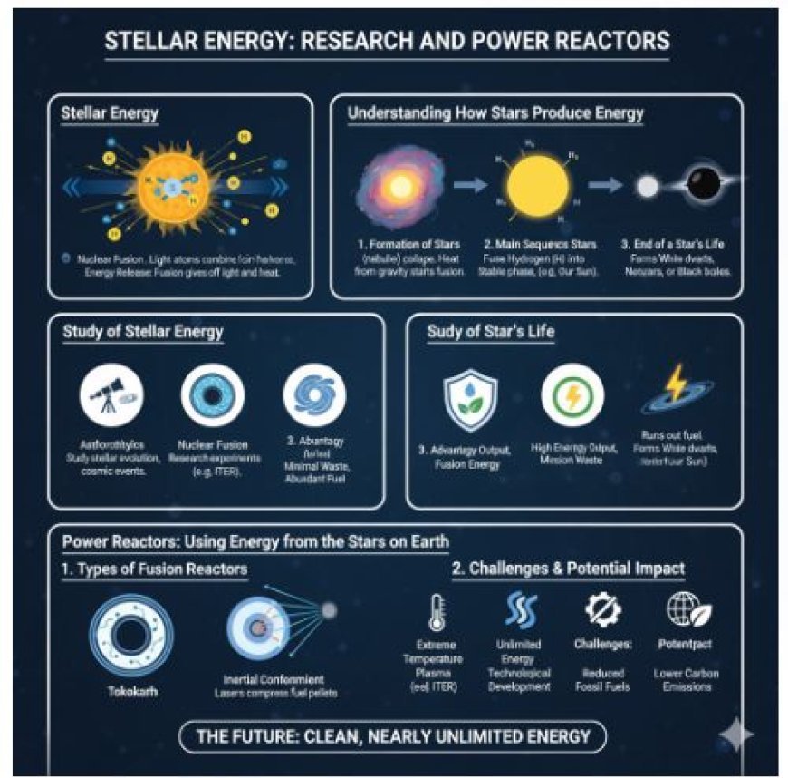 Stellar Energy: Research and Power Reactors