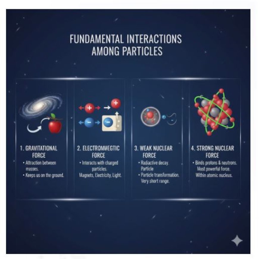 Fundamental Interactions Among Particles