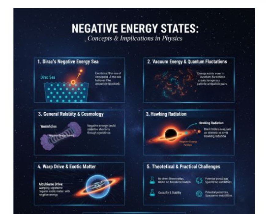 Negative Energy States – Concepts, Dirac’s Theory, and Applications in Quantum Physics & Relativity