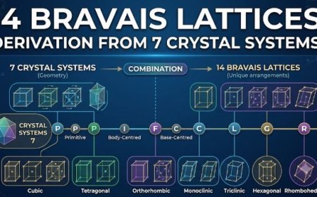 14 Bravais Lattices and Their Derivation