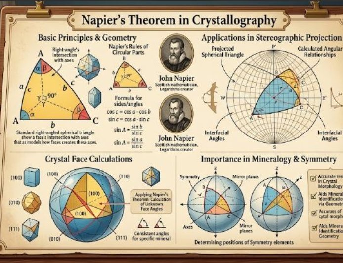 Napier's Theorem in Crystallography