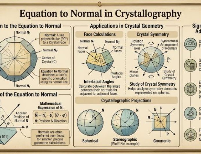 Equation to Normal in Crystallography