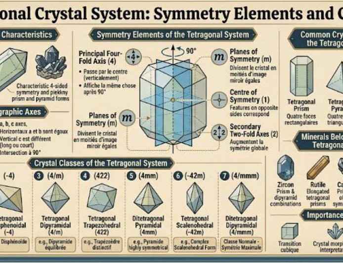 Tetragonal Crystal System: Symmetry Elements and Classes