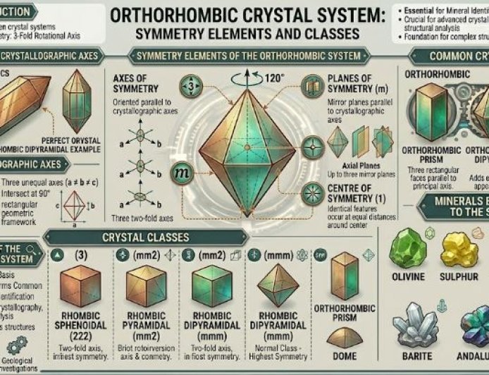 Orthorhombic Crystal System: Symmetry Elements and Classes