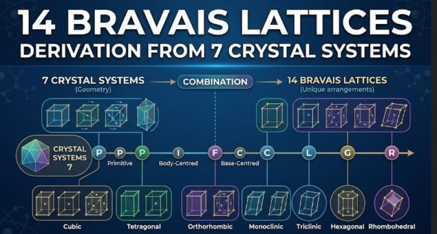 14 Bravais Lattices and Their Derivation
