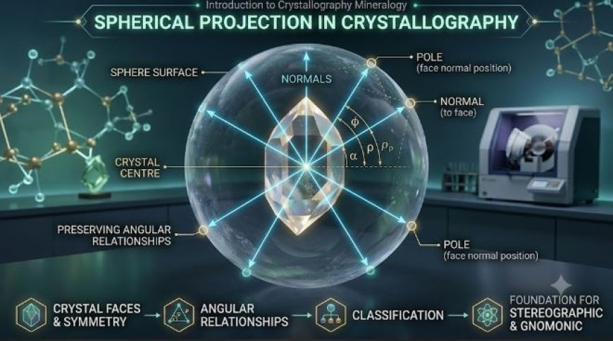Spherical Projection in Crystallography