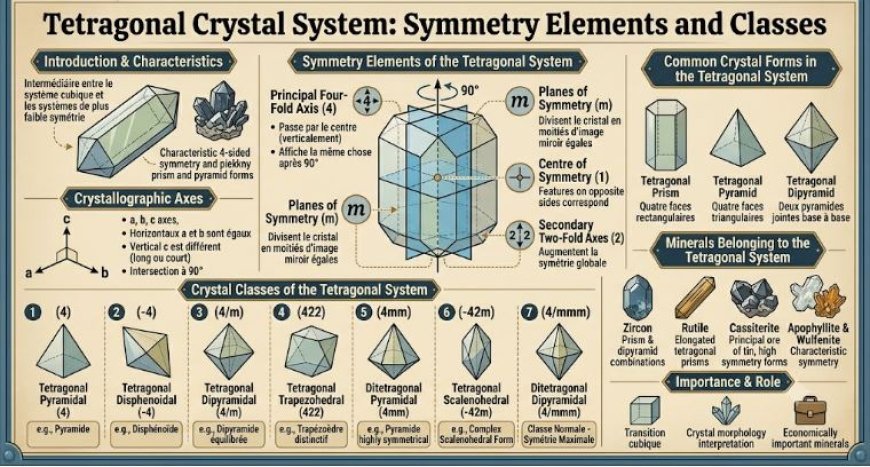 Tetragonal Crystal System: Symmetry Elements and Classes