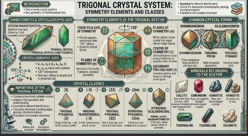 Trigonal Crystal System: Symmetry Elements and Classes
