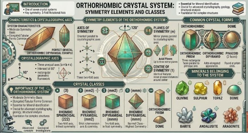 Orthorhombic Crystal System: Symmetry Elements and Classes