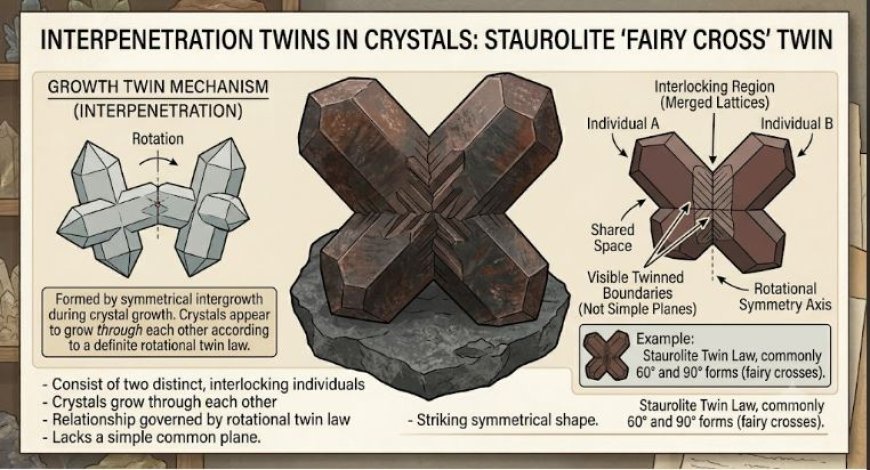 INTERPENETRATION TWINS IN CRYSTALS